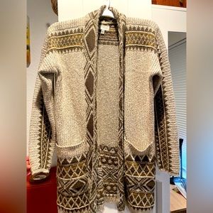 Lucky Aztec Cotton Blend Sweater